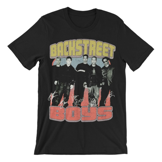 Backstreet Boys Vintage Style Distressed Graphic T-Shirt