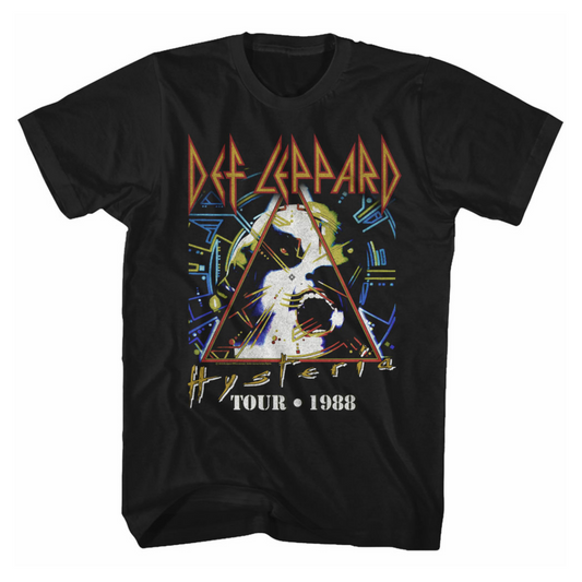 Def Leppard Hysteria Tour 88 Vintage Style Graphic T-Shirt