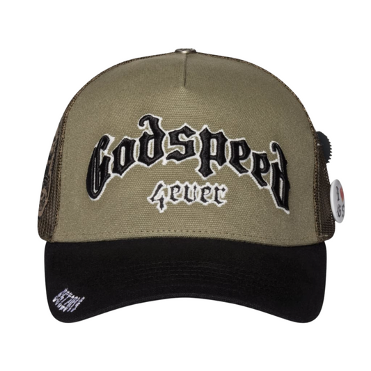 Godspeed Forever Trucker Hat (Olive/Black)