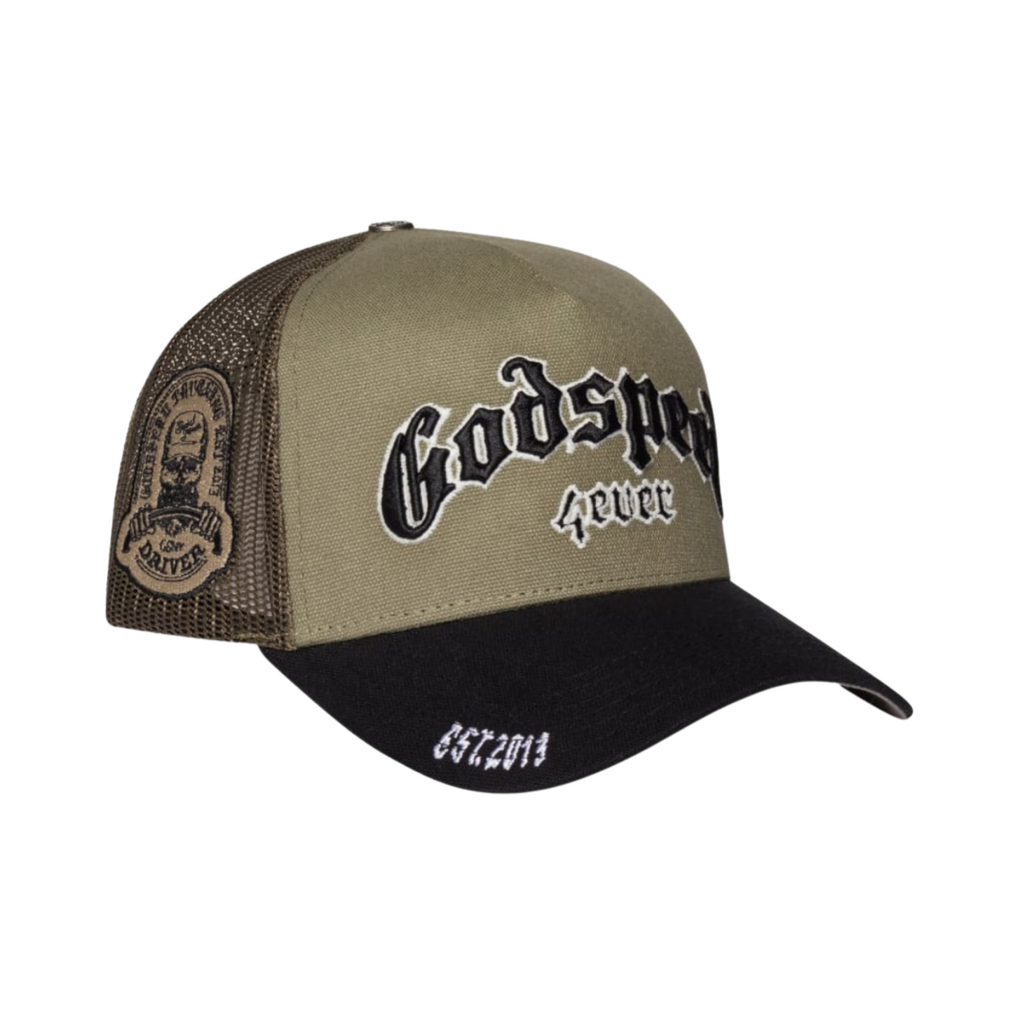 Godspeed Forever Trucker Hat (Olive/Black)