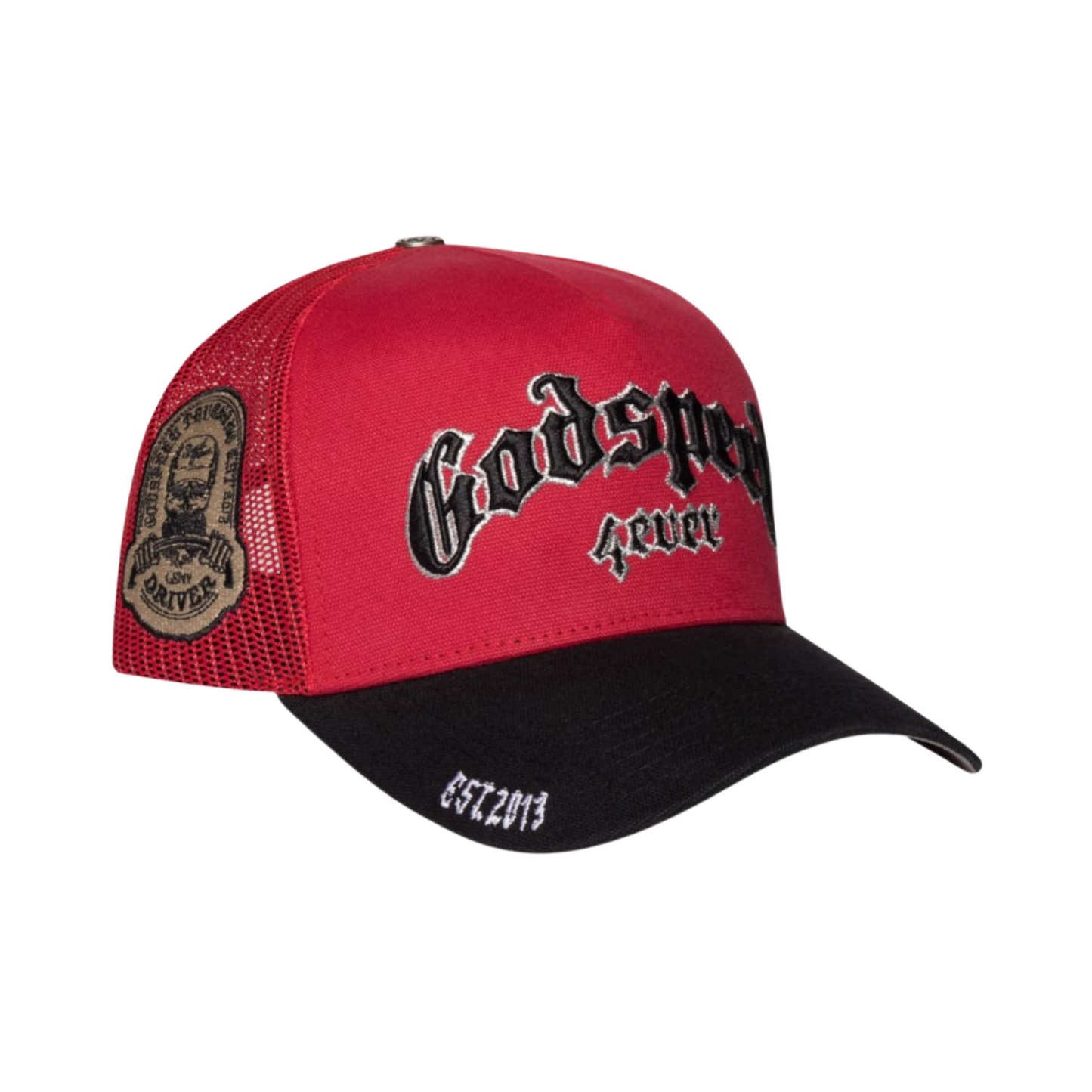 Godspeed Forever Trucker Hat (Red/Black)