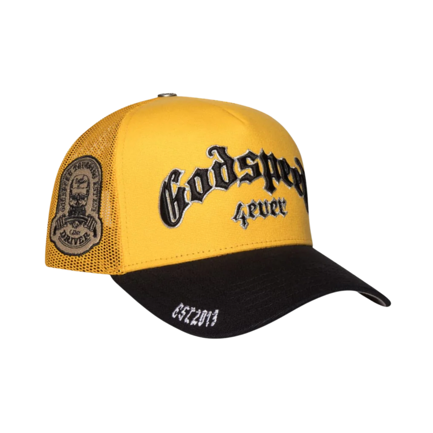 Godspeed Forever Trucker Hat (Yellow/Black)