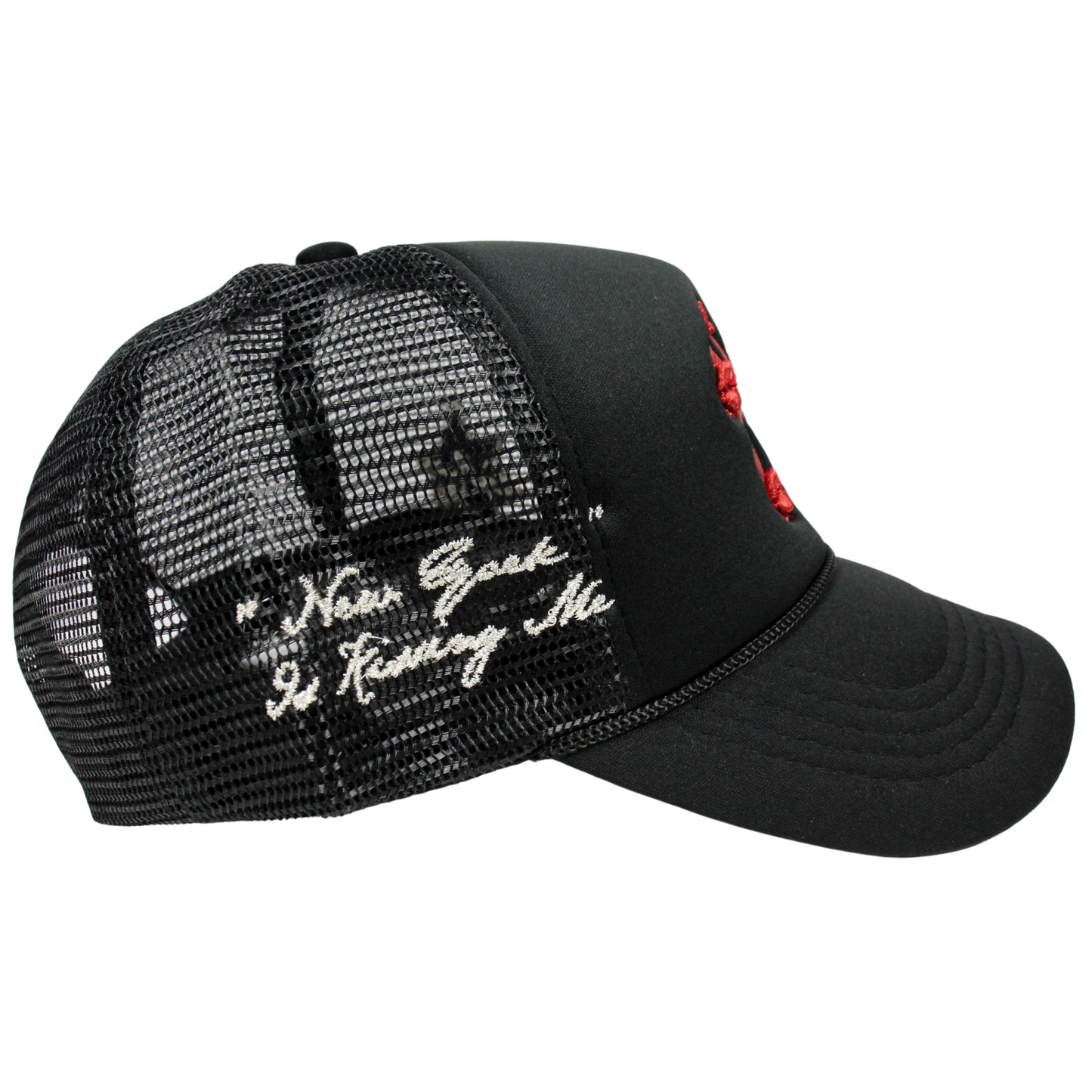 La Ropa NY Trucker Hat (Black/Red)