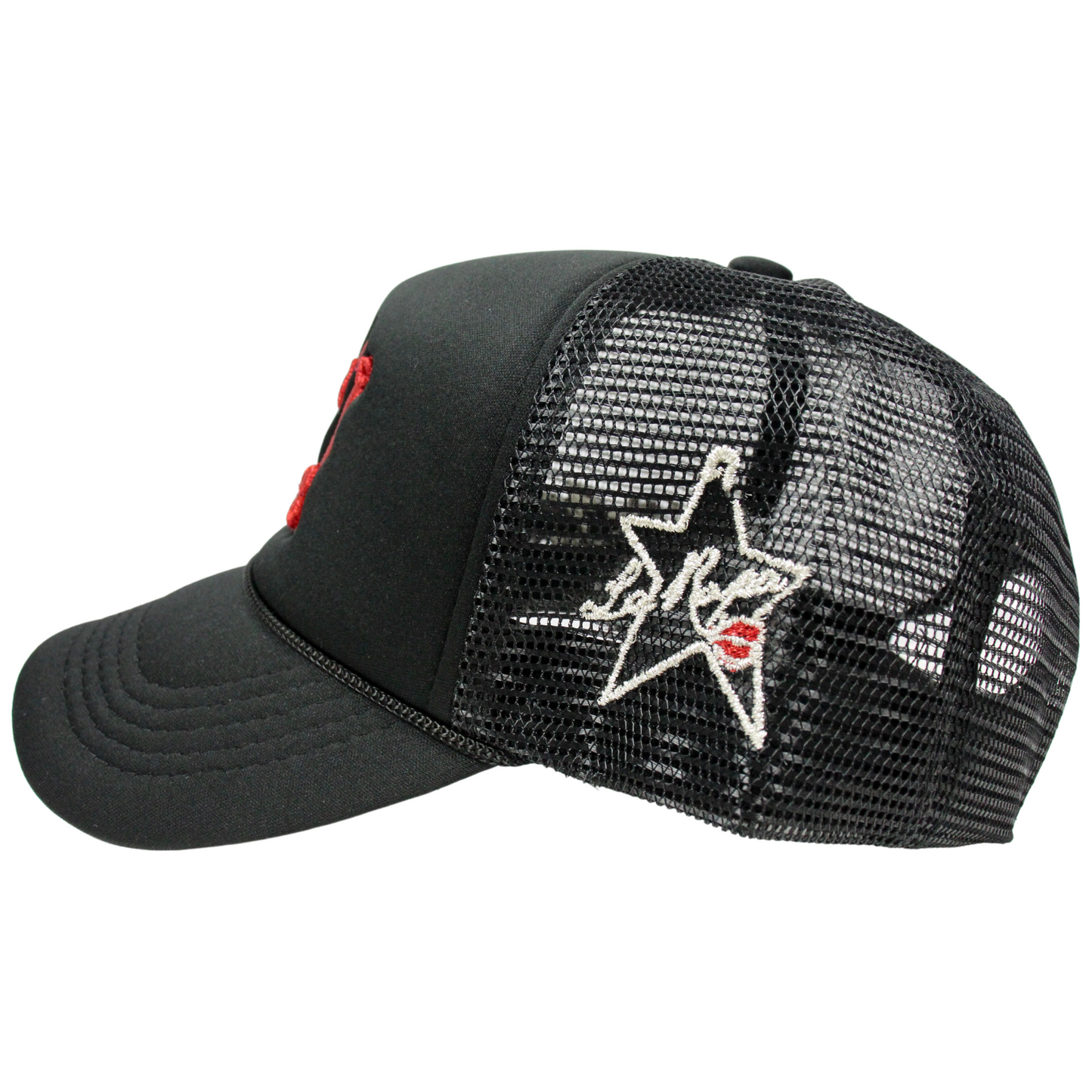 La Ropa NY Trucker Hat (Black/Red)