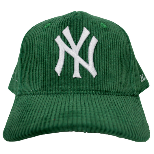 Shmeel NYC Green Corduroy NY Logo Hat