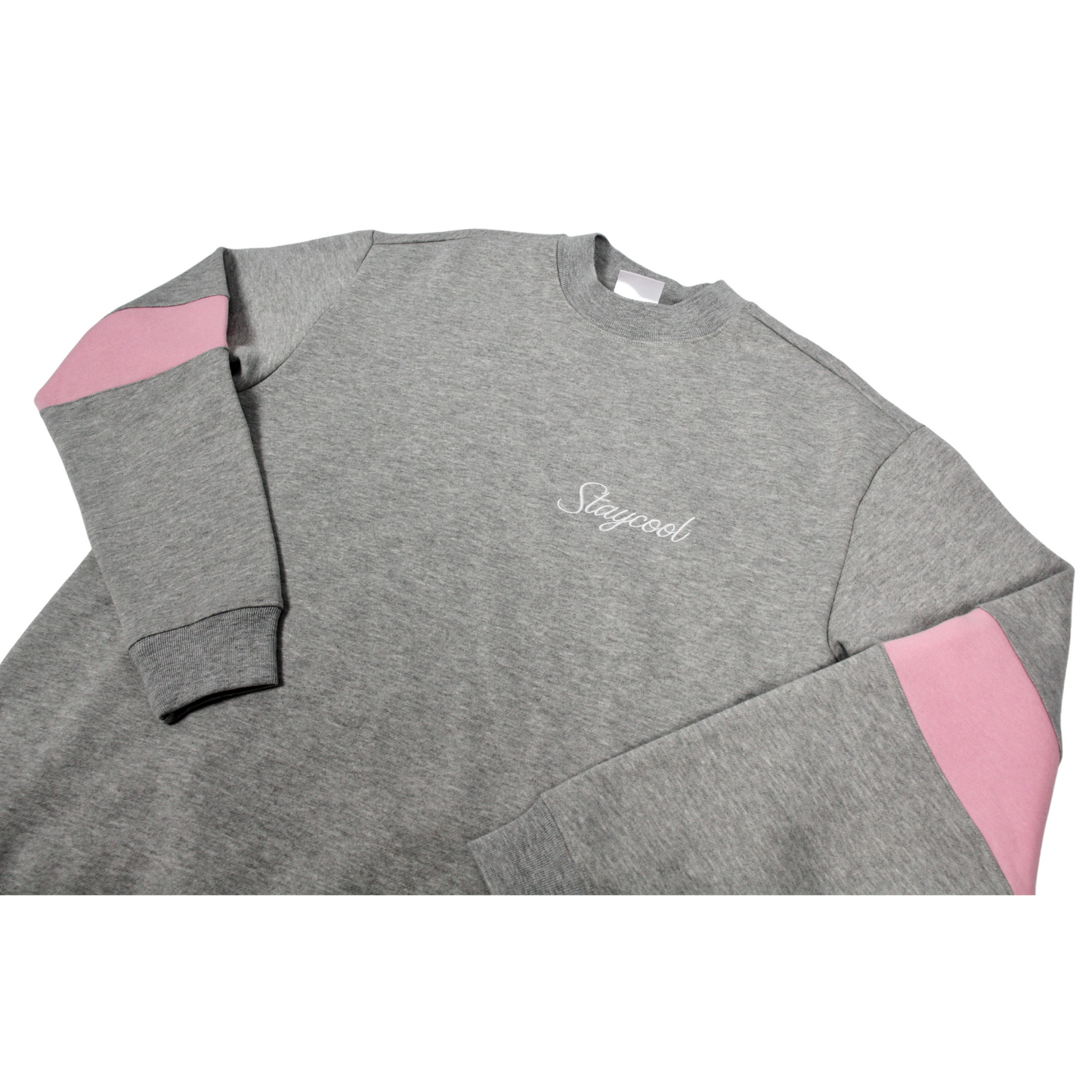 Staycoolnyc Collegiate Sweatshirt (Grey/Pink)